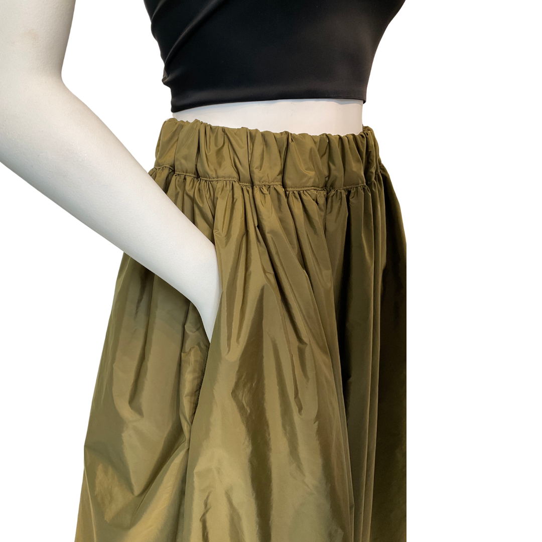 Khaki Bubble Skirt
