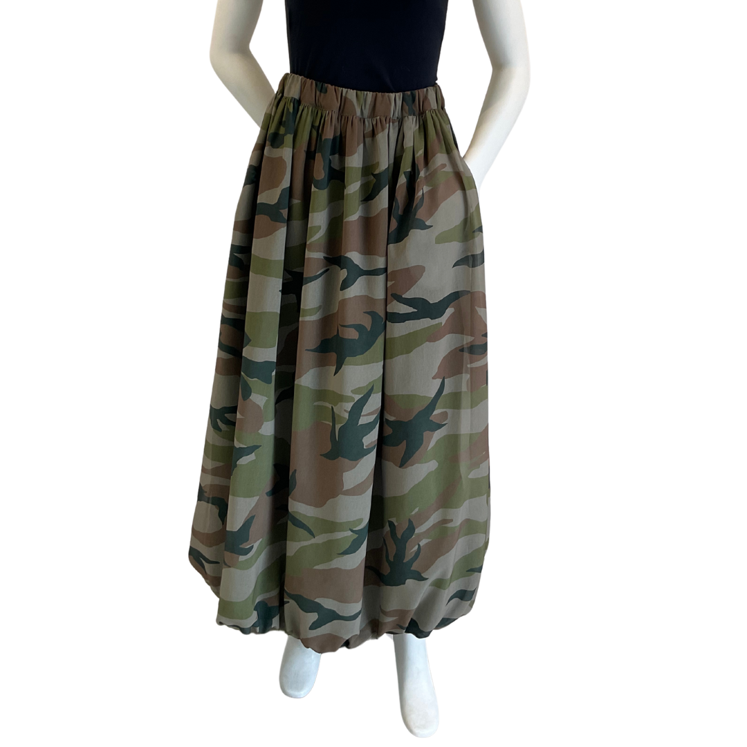 Camo Bubble Skirt