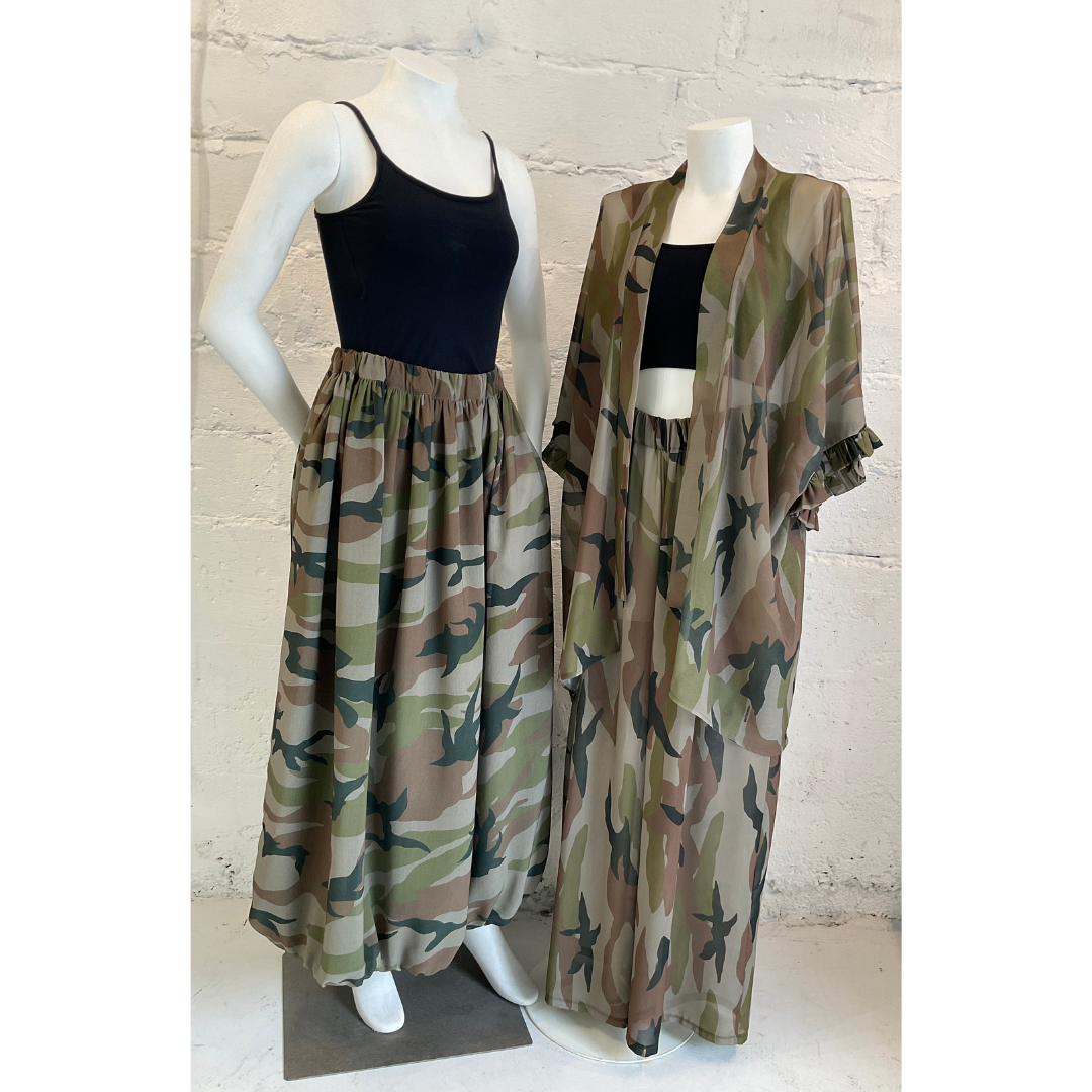 Camo Bubble Skirt
