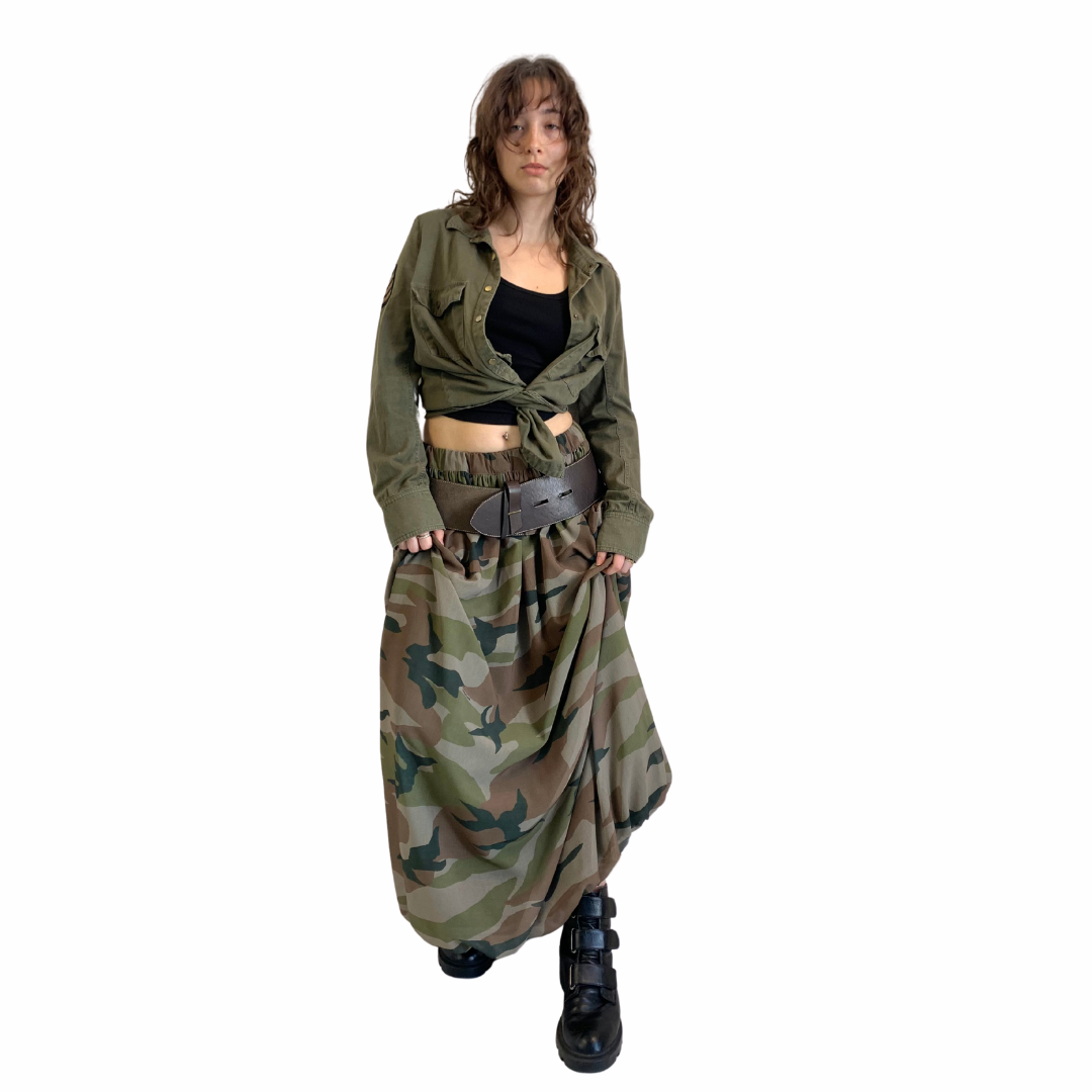 Camo Bubble Skirt