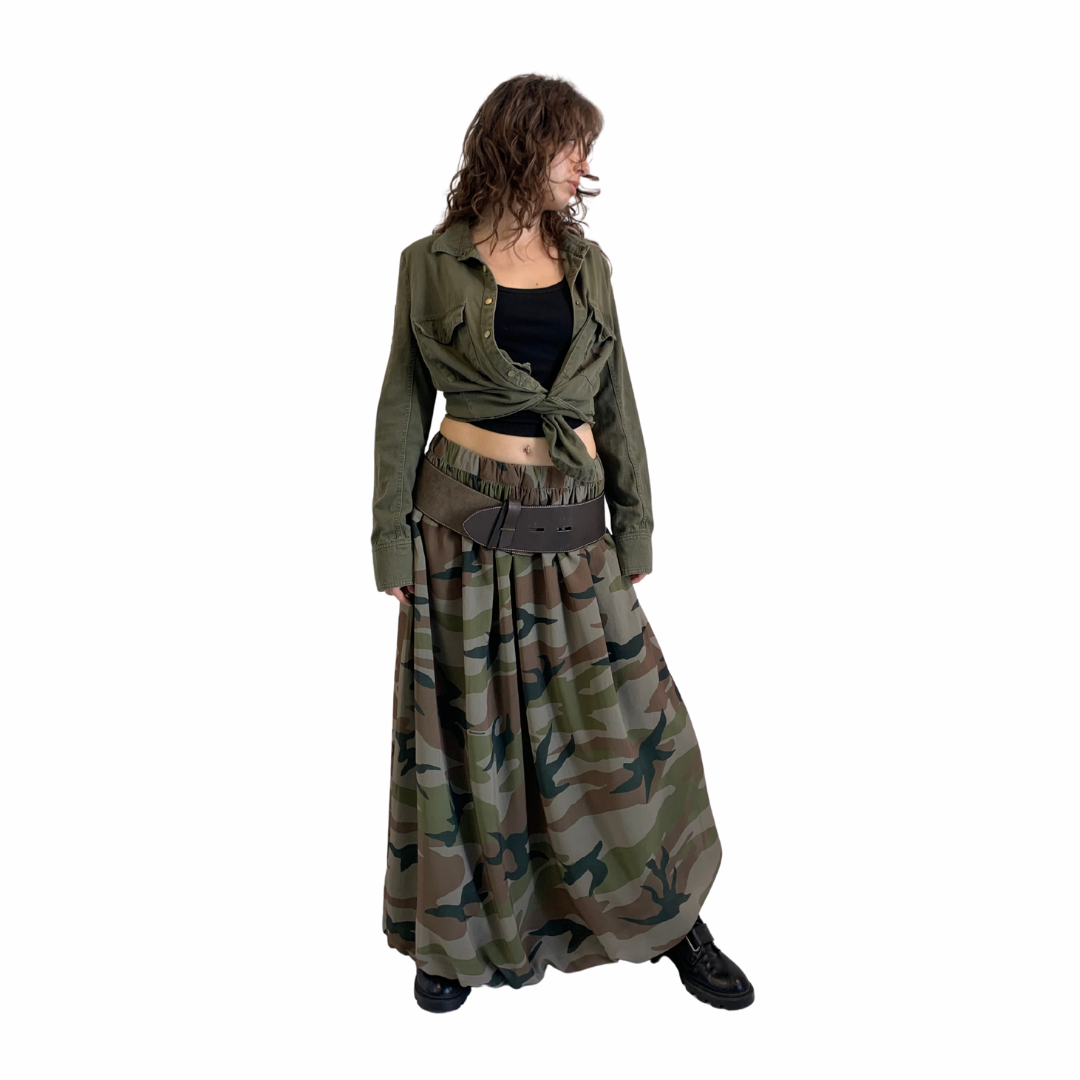 Camo Bubble Skirt