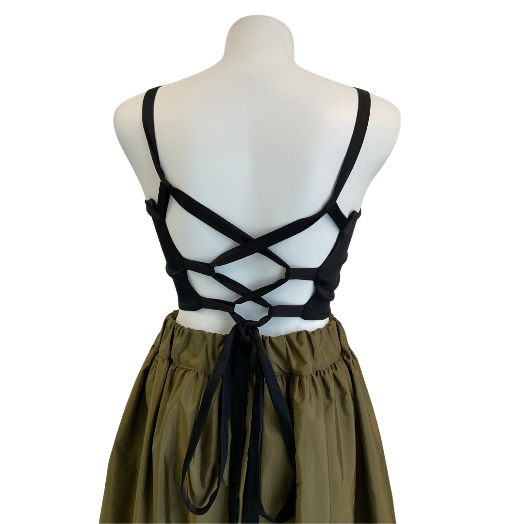 Lace Up Bandeau Top