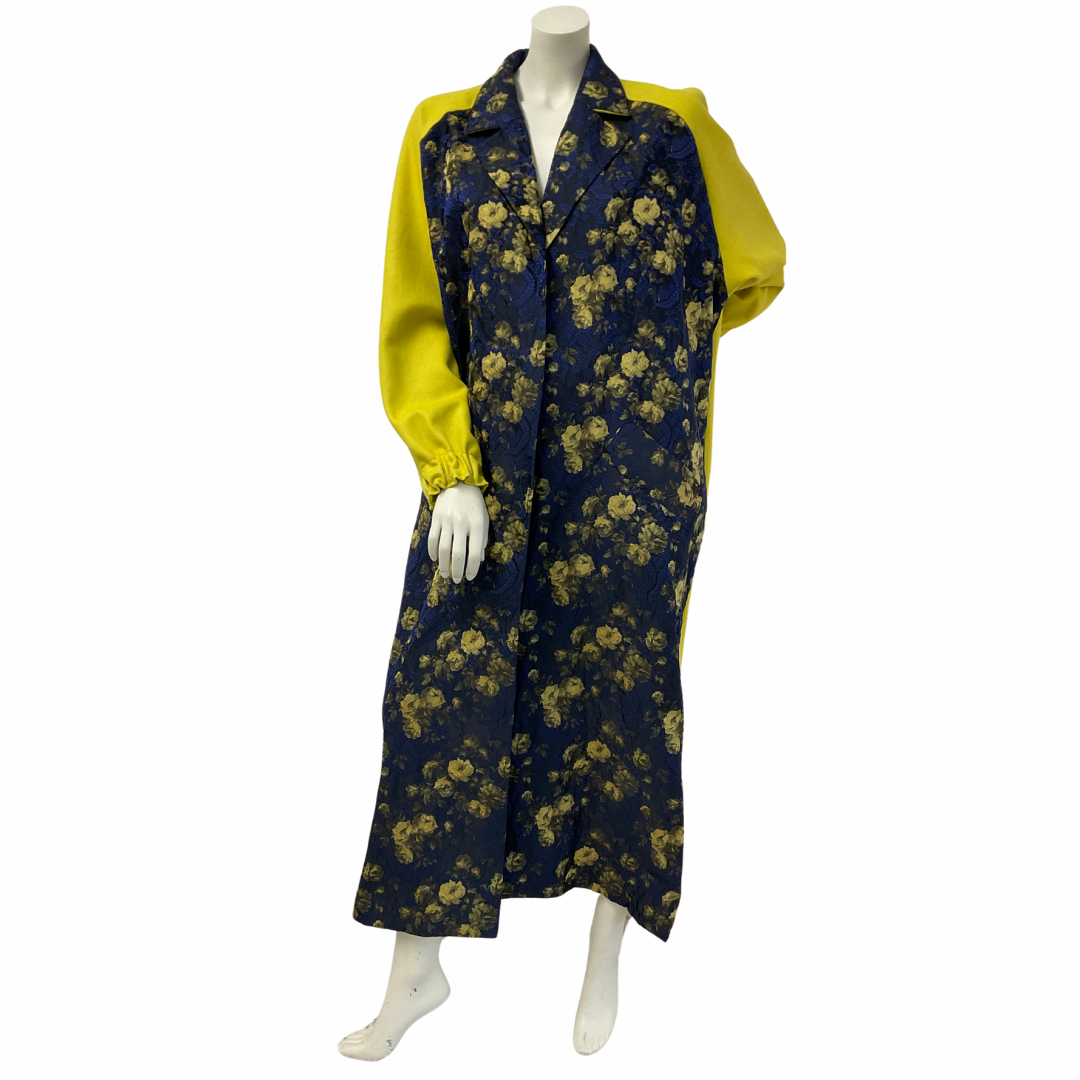 One of a Kind Brocade & Wool Coat