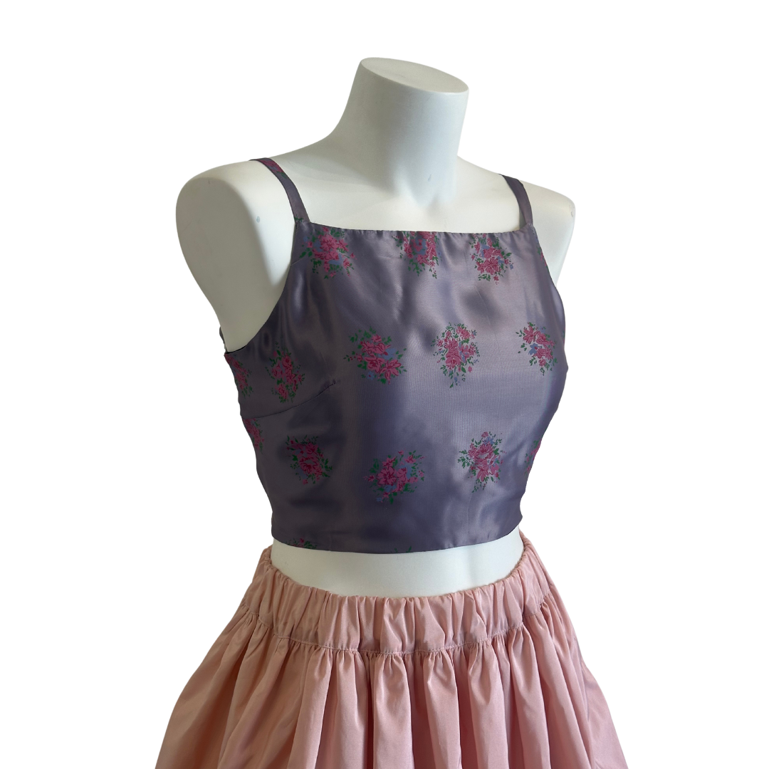 Purple Floral Georgia Set Top