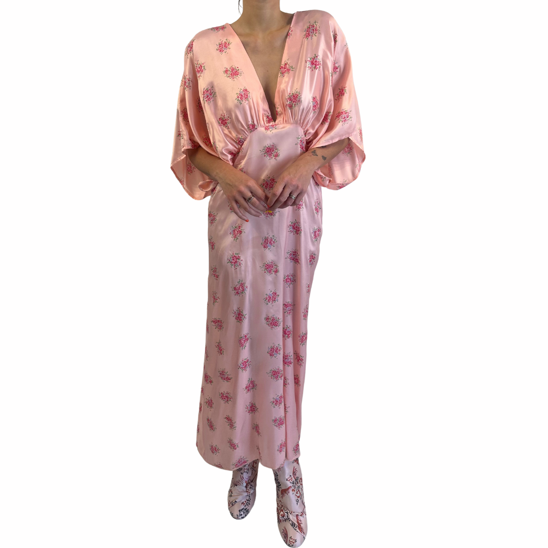 Pink Floral Derby Dress