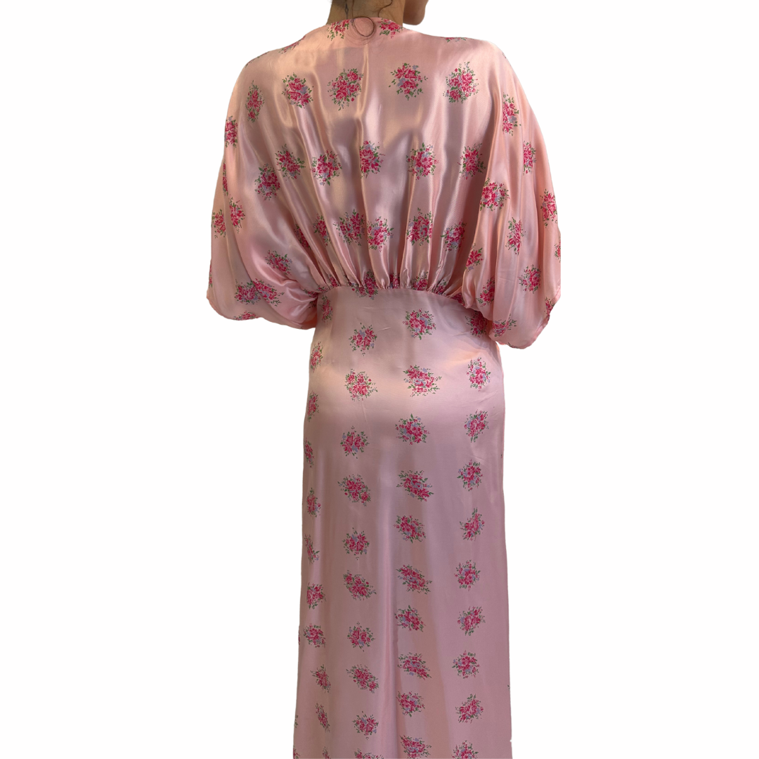 Pink Floral Derby Dress